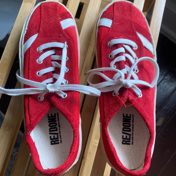 Re/done - 70s low top red sneaker - Picture 4 of 5